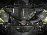 BMW M Power engine bay with aftermarket Momentum GT Cold Air Intake System installed