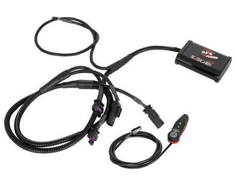 Black performance tuner with wiring harness for Ford Bronco and Ford Ranger Scorcher GT Power