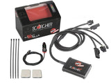 Black electronic module with wiring harness for aFe Scorcher GT Power on Ford Bronco and Ranger