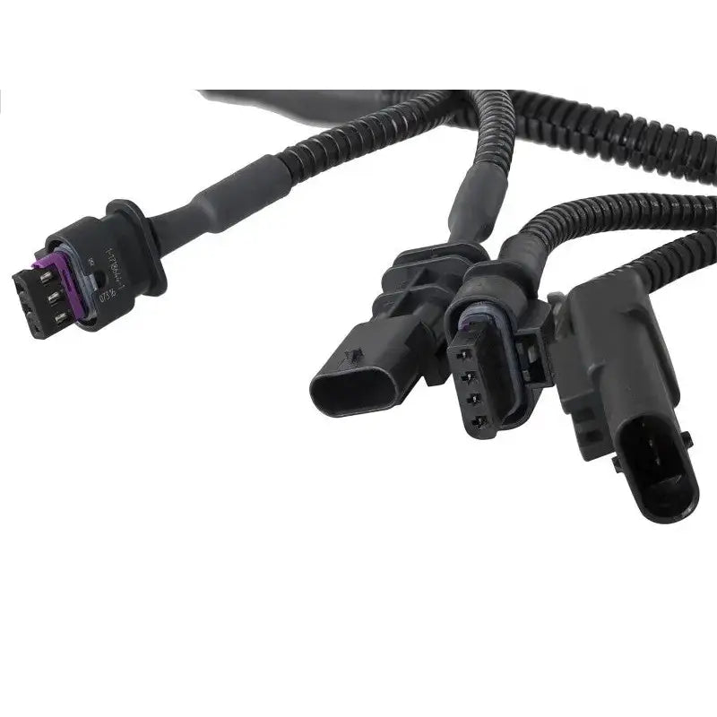 Black electrical wire harness with connectors for aFe Scorcher GT Power, Ford Bronco, and Ranger
