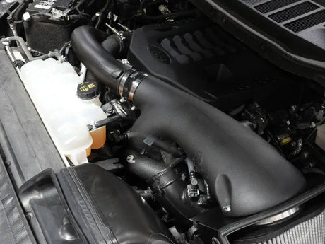 Black hot charge pipe for Ford F-150 V6-3.5L engine intake system upgrade