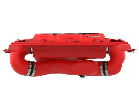 aFe Momentum GT Intake System for 21-23 Dodge RAM 1500 TRX V8-6.2L in red with Pro DRY S Filter, featuring seamless design and easy maintenance.