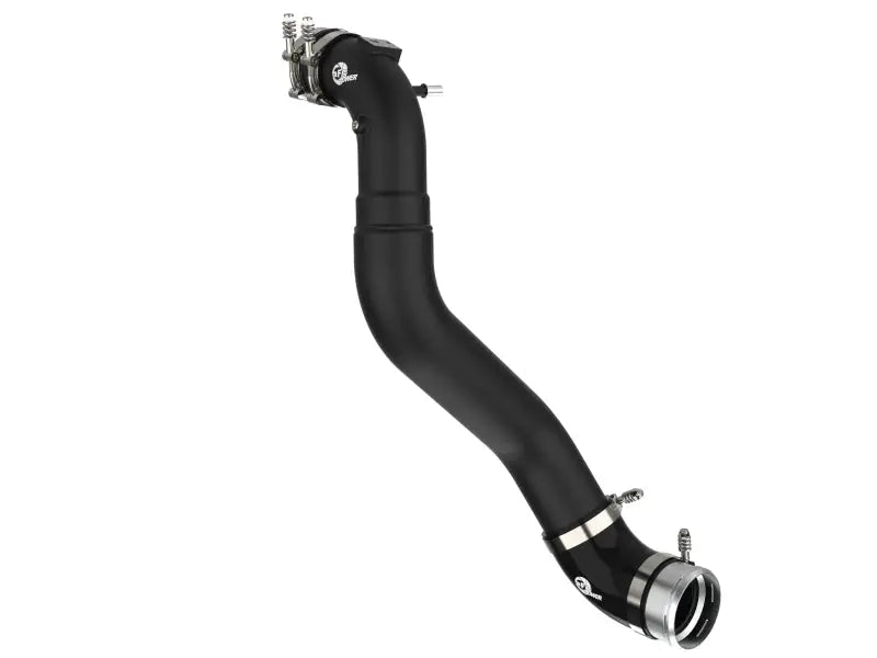 Black intake pipe with metal clamps for Ford F-150 V6 3.5L cold charge pipe upgrade