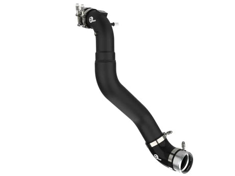 Black intake pipe with metal clamps for Ford F-150 V6 3.5L cold charge pipe upgrade