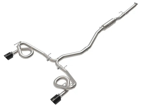 Stainless steel cat-back exhaust with black tips for Honda Civic Si AFE Takeda system
