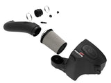 Exploded view of black Jeep Grand Cherokee Momentum GT Cold Air Intake System with Pro Dry S Filter