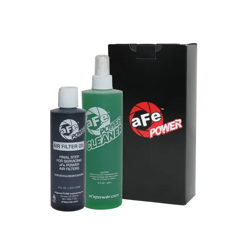 aFe 90-51401B aFe Air Filter Restore Kit (8oz Squeeze Oil & 12oz Spray Cleaner) - Black