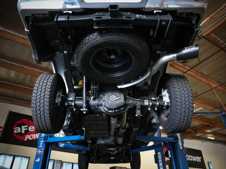 aFe Apollo GT Series 3-1/2in 409 SS Axle-Back Exhaust 17-20 Ford F-250/F-350 Polished Tip No Muffler - Truck &