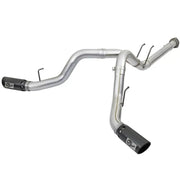 aFe 49-03092-B aFe ATLAS 4in DPF-Back Alum Steel Exhaust System w/Black Tip 2017 Ford Diesel Trucks V8-6.7L (td)