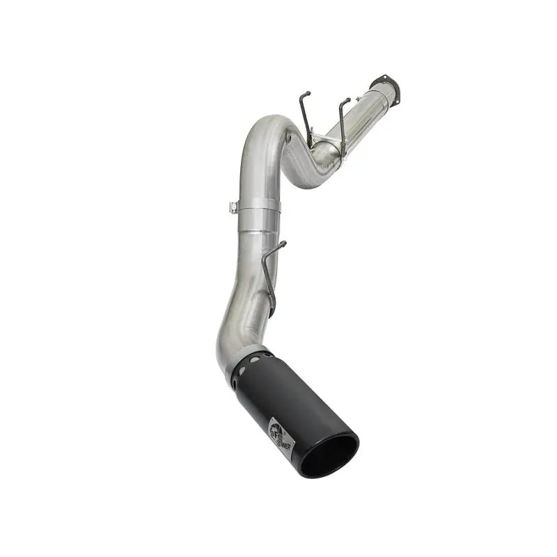 aFe 49-03090-B aFe ATLAS 5in DPF-Back Alum Steel Exhaust System w/Black Tip 2017 Ford Diesel Trucks V8-6.7L (td)