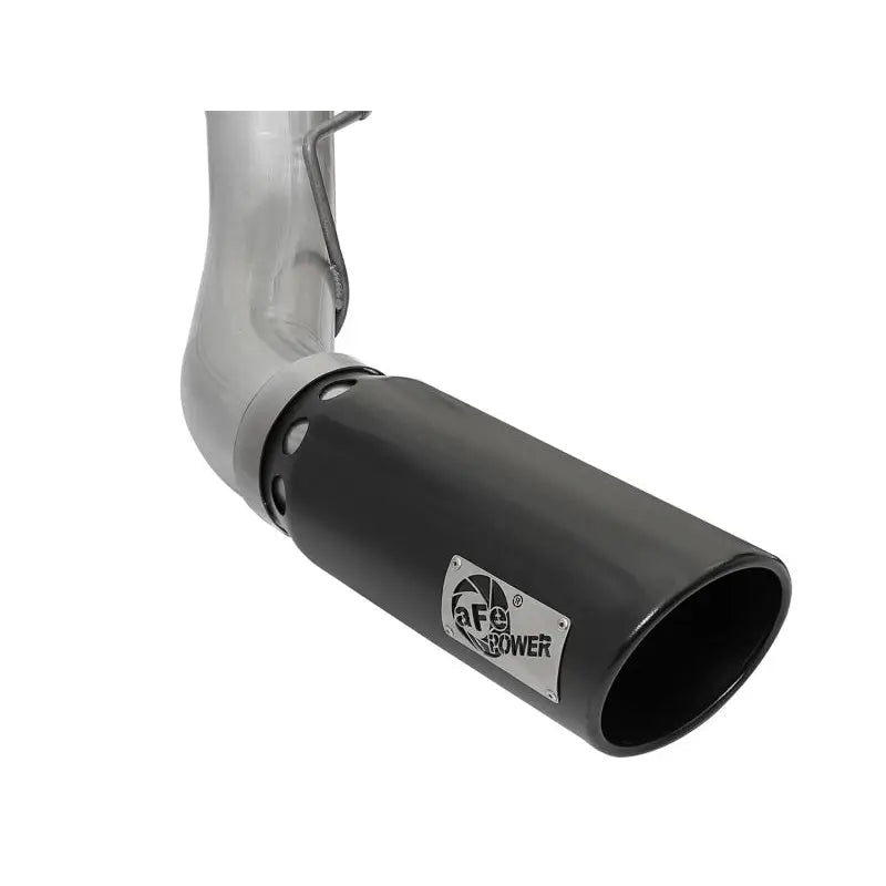 aFe 49-03090-B aFe ATLAS 5in DPF-Back Alum Steel Exhaust System w/Black Tip 2017 Ford Diesel Trucks V8-6.7L (td)