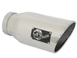 Polished metal exhaust tip on aFe Atlas 5in DPF-Back exhaust for Ram Diesel trucks
