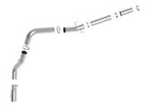 Disassembled stainless steel exhaust system for Ram Diesel with AFe Atlas 5in upgrade