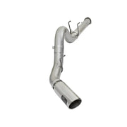 aFe 49-03090-P aFe ATLAS 5in DPF-Back Alum Steel Exhaust System w/Polished Tip 2017 Ford Diesel Trucks V8-6.7L (td)