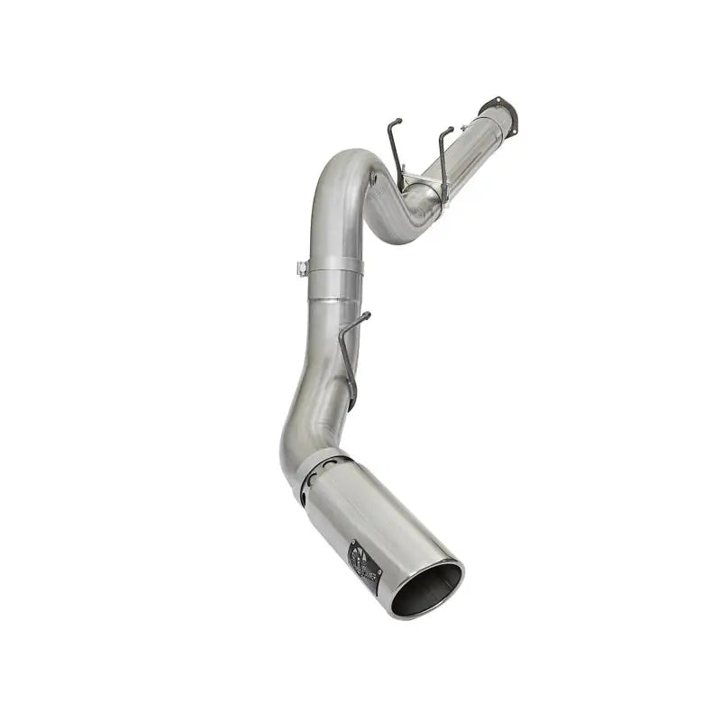 aFe 49-03090-P aFe ATLAS 5in DPF-Back Alum Steel Exhaust System w/Polished Tip 2017 Ford Diesel Trucks V8-6.7L (td)