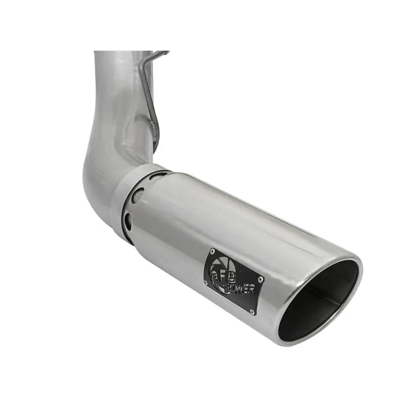 aFe 49-03090-P aFe ATLAS 5in DPF-Back Alum Steel Exhaust System w/Polished Tip 2017 Ford Diesel Trucks V8-6.7L (td)