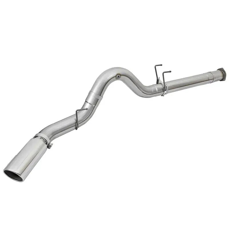 aFe 49-03090-P aFe ATLAS 5in DPF-Back Alum Steel Exhaust System w/Polished Tip 2017 Ford Diesel Trucks V8-6.7L (td)
