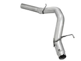 Shiny metal exhaust pipe for Dodge Ram Diesel with afe atlas 5in exhaust system