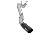 Shiny aluminized steel exhaust pipe with black tip for aFe Atlas GM Diesel Trucks