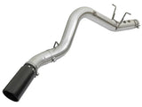 AFe Atlas aluminized steel exhaust pipe with black tip for GM Diesel Trucks 2017
