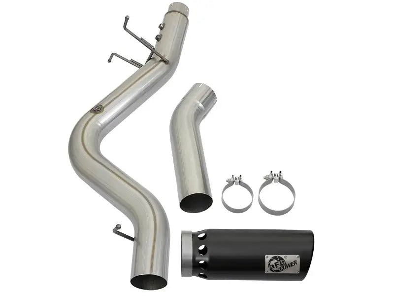 AFe ATLAS aluminized steel exhaust system with black tip for GM Diesel Trucks 2017