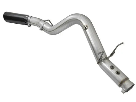 Metallic aluminized steel exhaust pipe with black tip for aFe Atlas 5in DPF-Back system