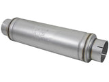 aFe ATLAS Aluminized Steel Muffler 5in Center/Center 24in L x 7in Diameter - Round Body - Truck & Automotive