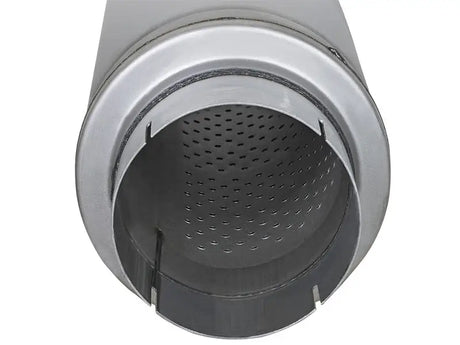 aFe ATLAS Aluminized Steel Muffler 5in Center/Center 24in L x 7in Diameter - Round Body - Truck & Automotive