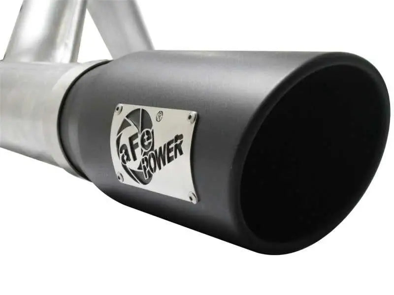 aFe Atlas Exhaust 4in Aluminized Cat-Back w/ 304 SS Black Tip 11-13 Ford F-150 EcoBoost V6 3.5L (tt) 