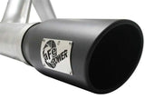 aFe Atlas Exhaust 4in Aluminized Cat-Back w/ 304 SS Black Tip 11-13 Ford F-150 EcoBoost V6 3.5L (tt) 