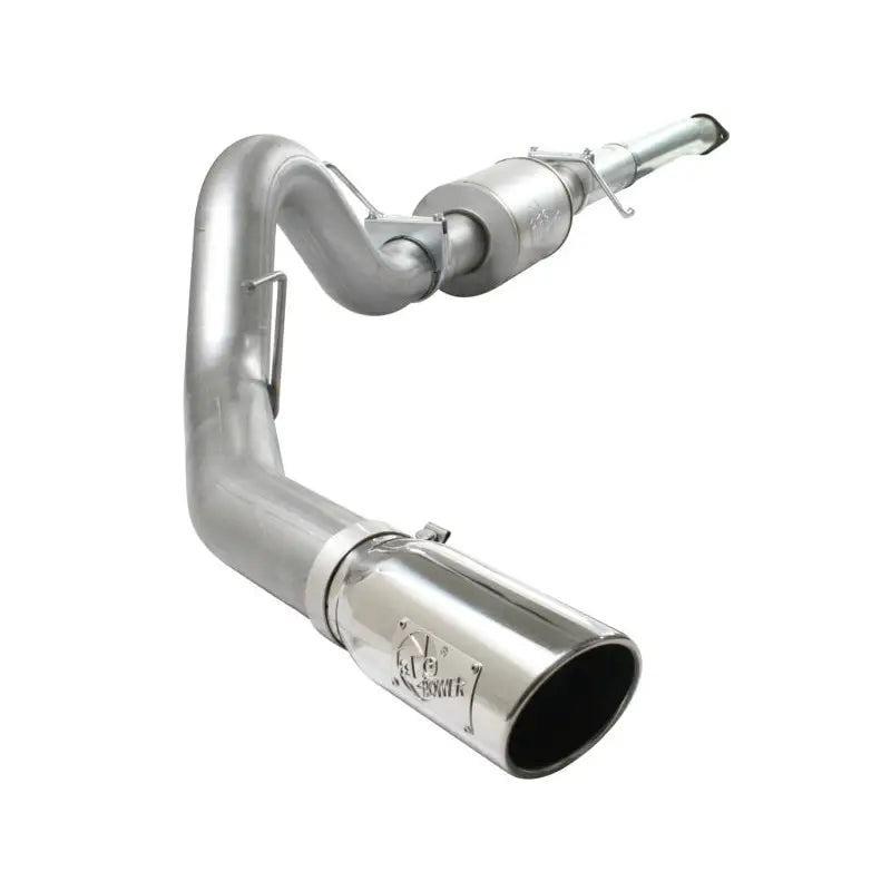 aFe 49-03041-P aFe Atlas Exhaust 4in Aluminized Cat-Back w/ 304 SS Polished Tip 11-13 Ford F-150 EcoBoost V6 3.5L