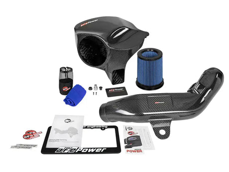 Carbon fiber air intake system for BMW M2 N55B30A engine with Pro 5R filter