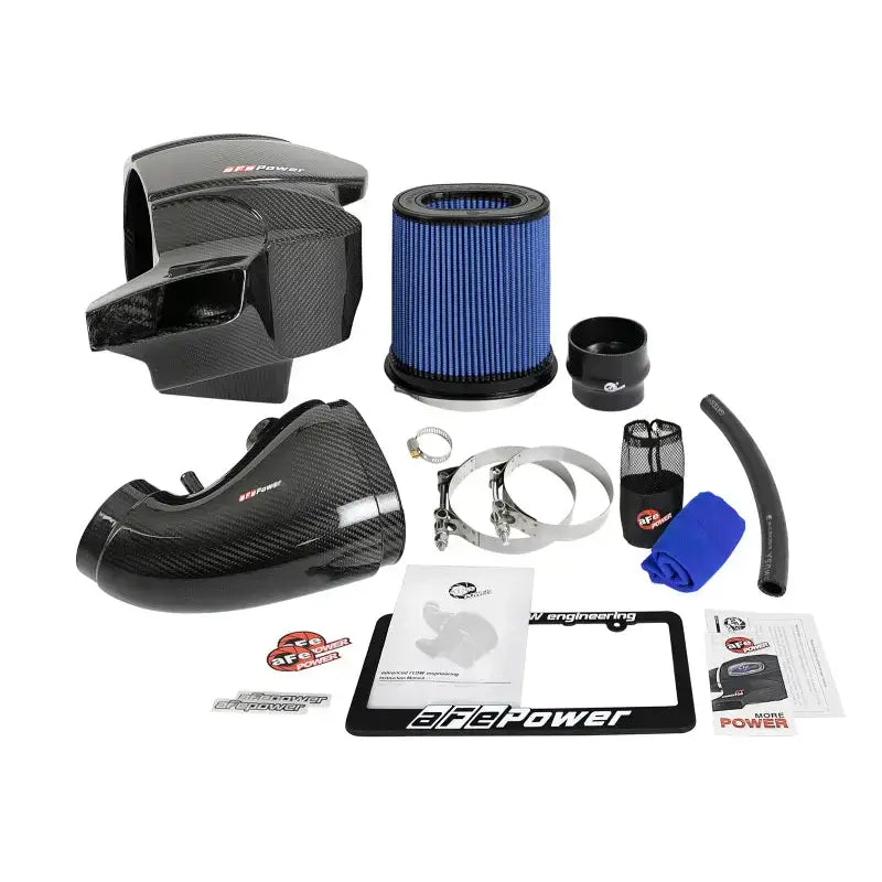 Automotive air intake system for Jeep Gand Cherokee WK2 with afe Black Series Cold Air