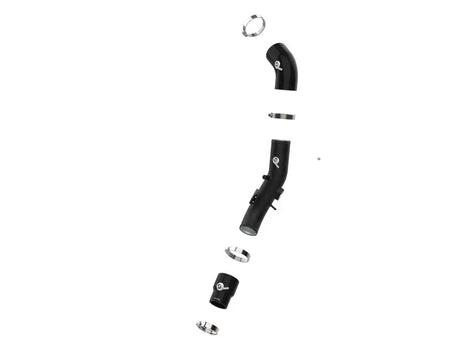 Black intake tube with clamps for aFe BladeRunner 2-1/2 inch cold charge pipe Hyundai Elantra