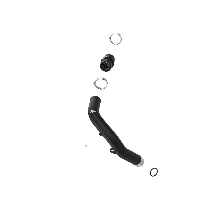 aFe 46-20668-B aFe BladeRunner 2-1/2 IN Aluminum Hot Charge Pipe Black 22-23 Subaru WRX H4-2.4L (t)