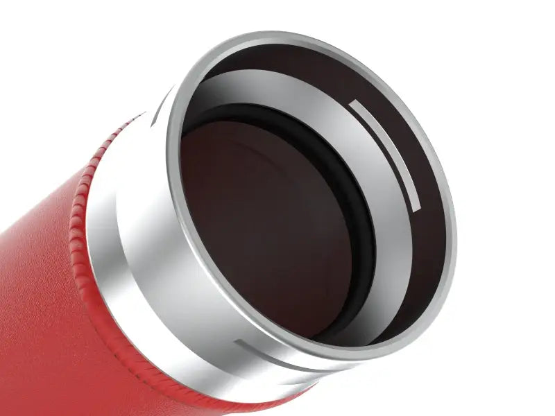 Red aFe BladeRunner hot charge pipe with silver coupling for Subaru WRX 22-23