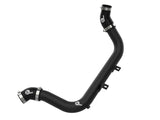 Black hot charge pipe with metal clamps on aFe BladeRunner 2-1/4 Aluminum Charge Pipe for Hyundai Elantra GT