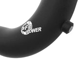 Black intake tube with port for hot charge pipe on aFe BladeRunner Hyundai Elantra GT