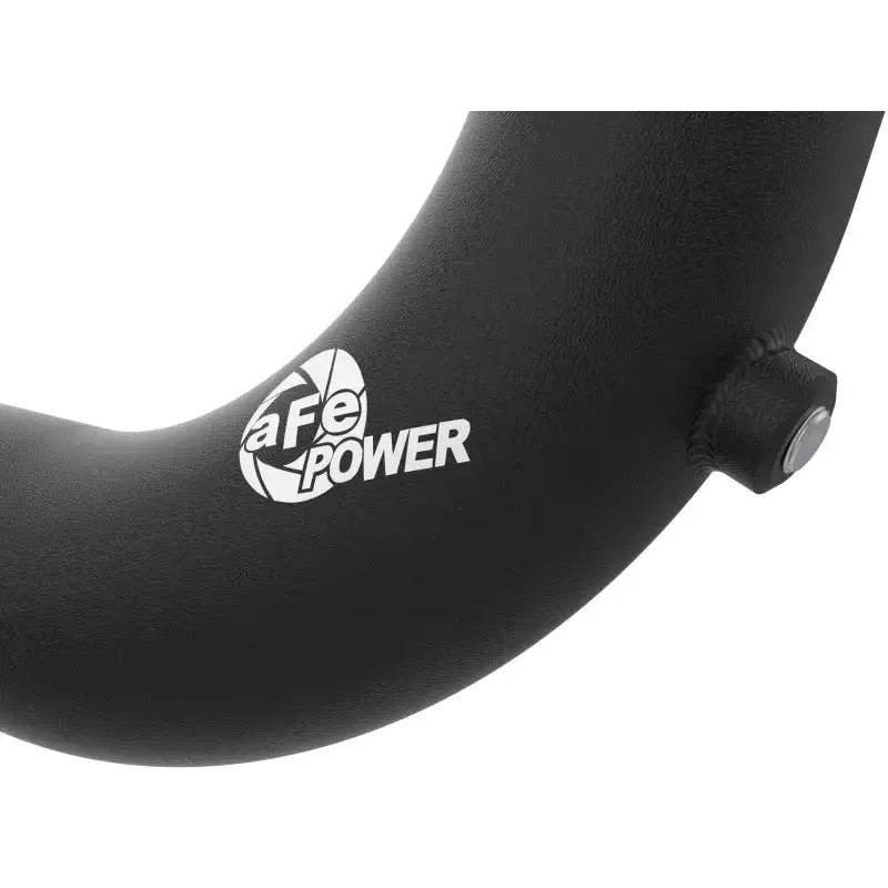Black intake tube with port for hot charge pipe on aFe BladeRunner Hyundai Elantra GT