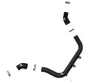Black intake pipe with hose clamps for hot charge upgrade in Hyundai Elantra GT