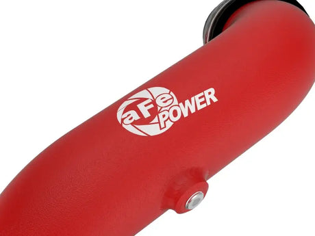 aFe Bladerunner 2-1/4 IN Aluminum Hot Charge Pipe Black 20-23 Ford Explorer/Explorer ST - Red - Forced Induction
