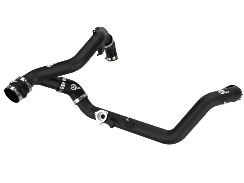 aFe Bladerunner 2-1/4 IN Aluminum Hot Charge Pipe Black 20-23 Ford Explorer/Explorer ST - Forced Induction
