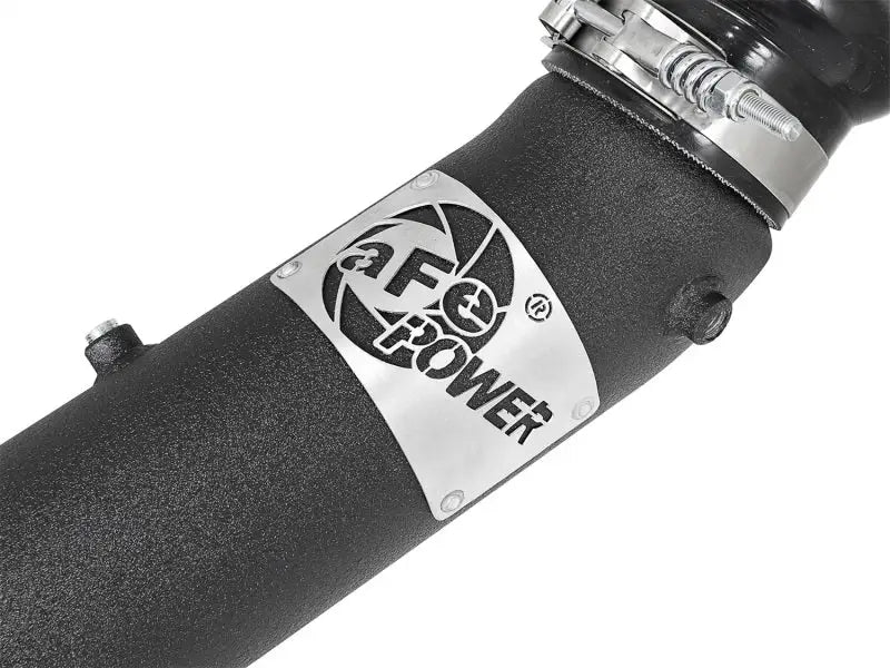 Black afe bladerunner 3in intercooler tube with metal logo plate for GM Diesel Trucks