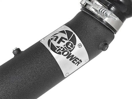 Black afe bladerunner 3in intercooler tube with metal logo plate for GM Diesel Trucks