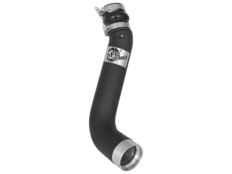 Black curved intake pipe for aFe BladeRunner 3in intercooler tube on GM Diesel V8 6.6L