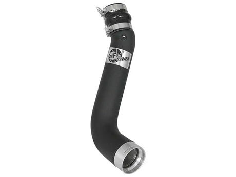 Black curved intake pipe for aFe BladeRunner 3in intercooler tube on GM Diesel V8 6.6L