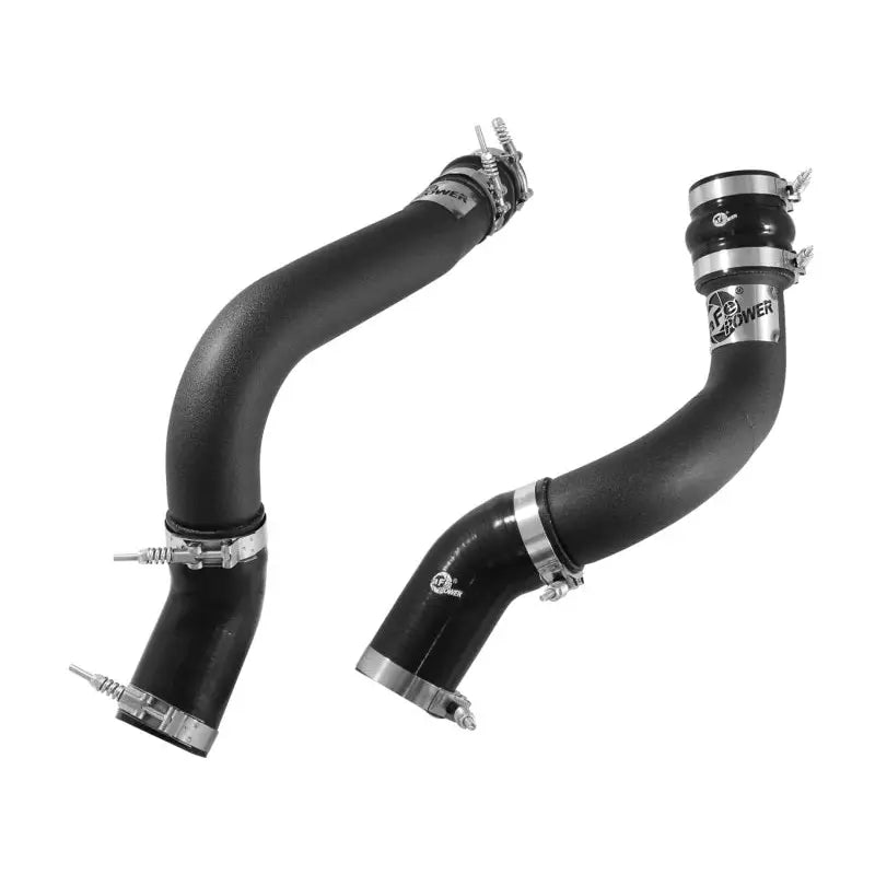 aFe 46-20134-B aFe BladeRunner 3in Black Intercooler Tubes Hot & Cold Side Kit for 13-14 Dodge RAM Diesel 6.7L (td)