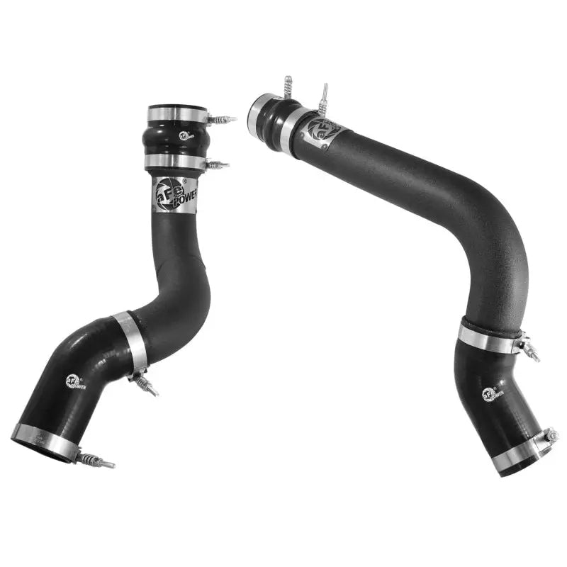 aFe 46-20134-B aFe BladeRunner 3in Black Intercooler Tubes Hot & Cold Side Kit for 13-14 Dodge RAM Diesel 6.7L (td)
