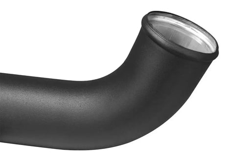 Black curved metal pipe for afe Bladerunner 3in intercooler hot side tube airflow upgrade