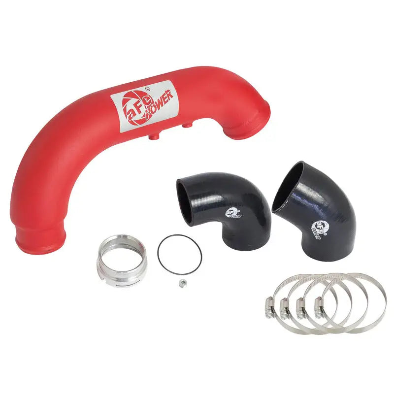 aFe 46-20269-R aFe BladeRunner 3in Red IC Tube Cold Side w/ Coupling & Clamp Kit 2016 GM Colorado/Canyon 2.8L